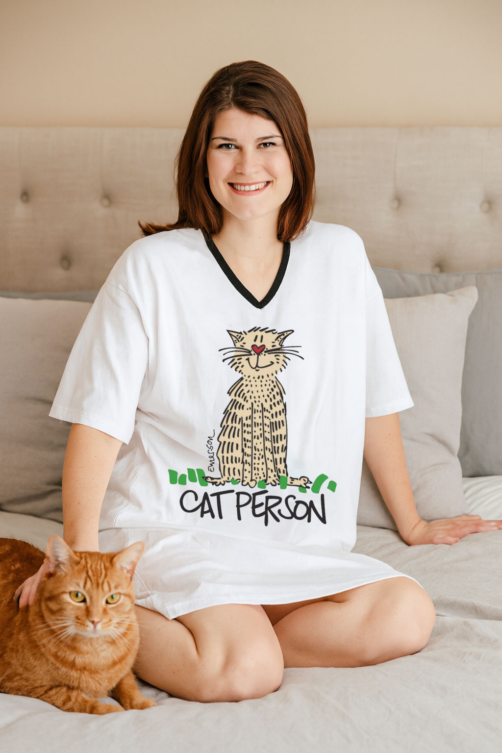 Cat Person NightShirt In A Bag®