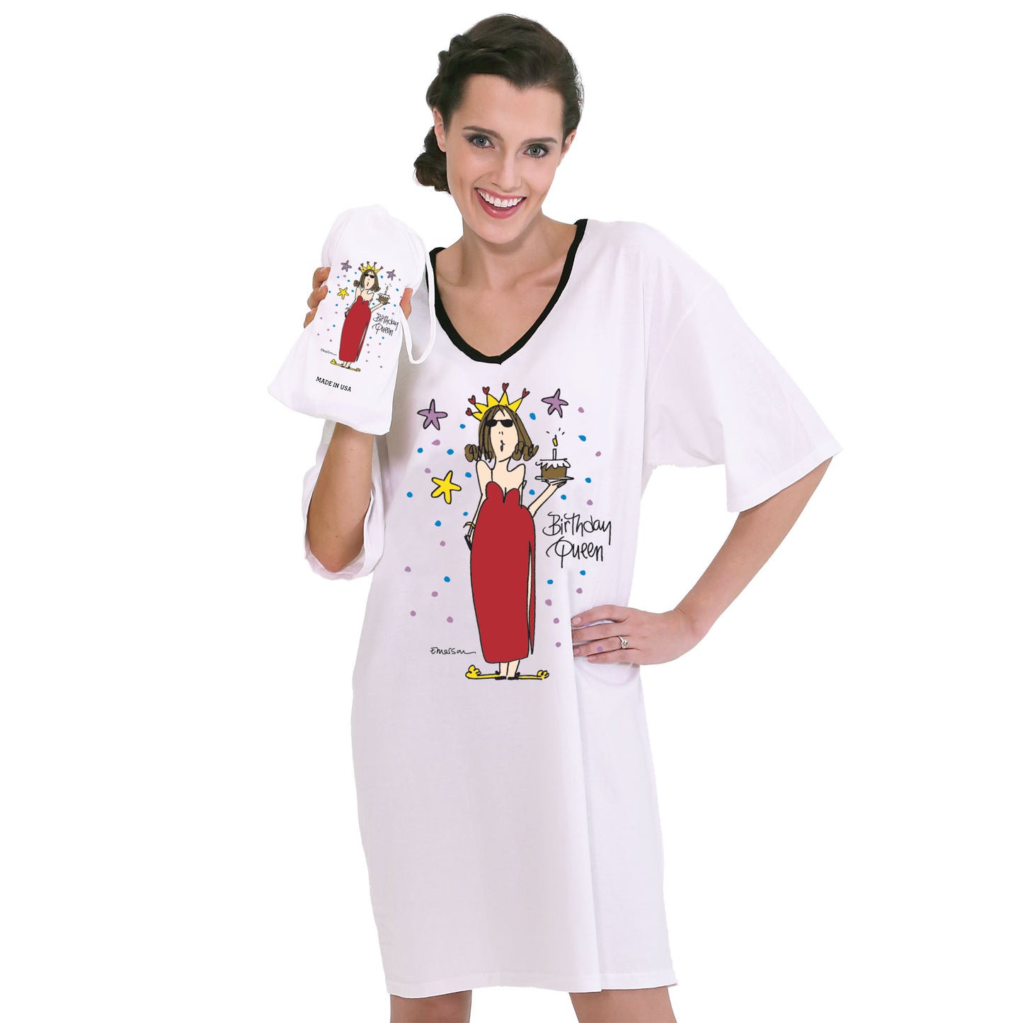 Birthday Queen , Nightshirt in a Bag