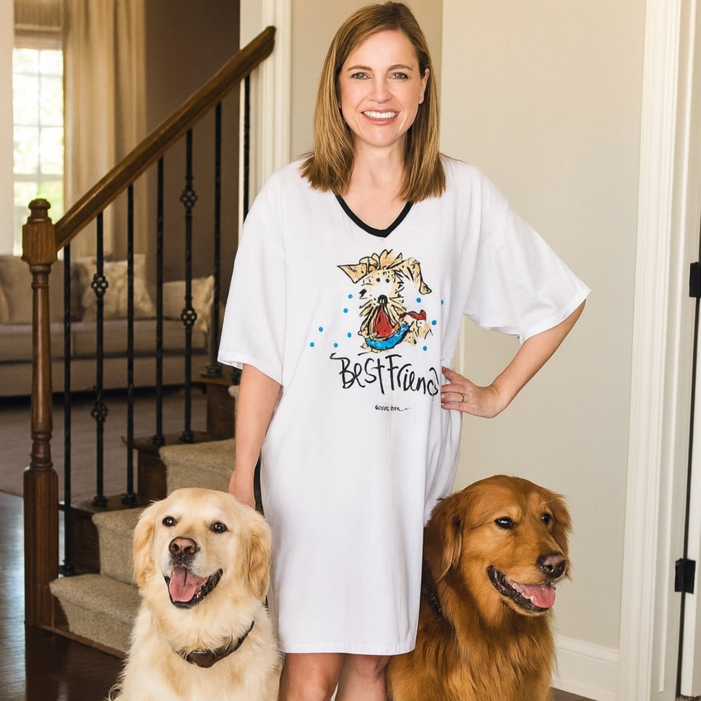 "Best Friend "  Nightshirt in a Bag