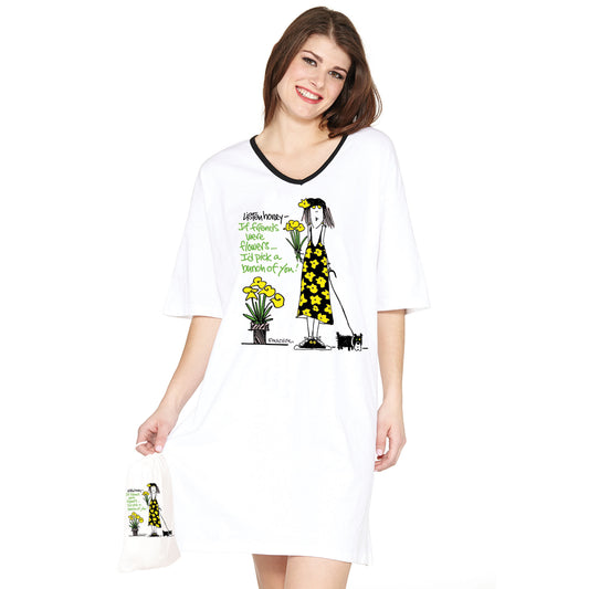 "If friends were flowers...I'd pick a bunch of you"  Nightshirt in a Bag