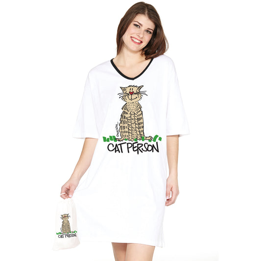 Cat Person  NightShirt In A Bag®