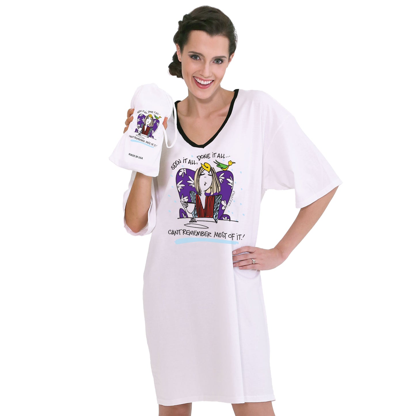 Listen Honey, It's My Favorite Color... Merlot!, Nightshirt in a Bag