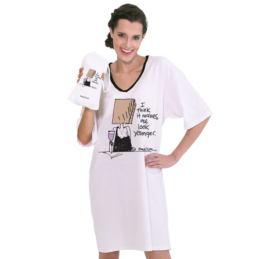 "I think it makes me look younger" Nightshirt in a Bag®
