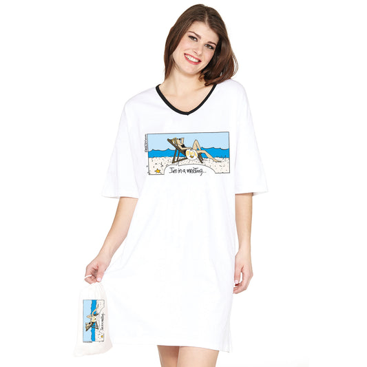 "I'm in a meeting"  NightShirt In A Bag