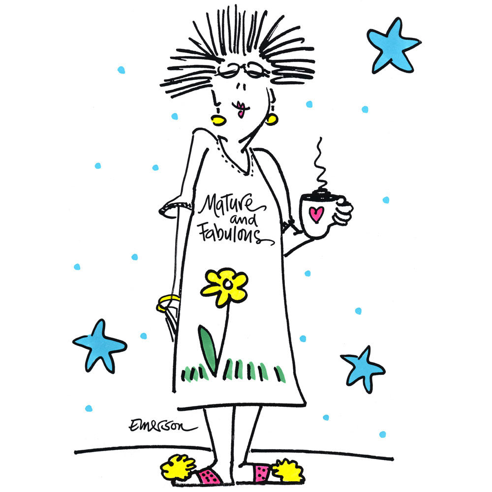 "Mature and Fabulous"  Nightshirt In Bag