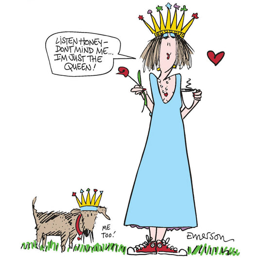 "Don't mind me, I'm just the Queen"  Nightshirt in a Bag