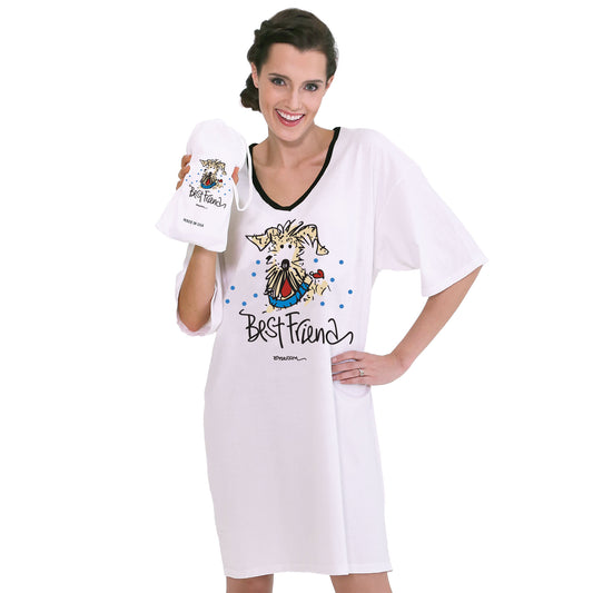 "Best Friend "  Nightshirt in a Bag