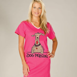 Dog Person Colored Nightshirt in a Bag